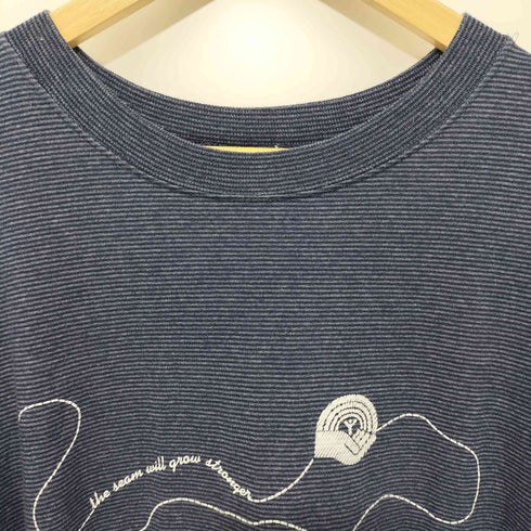 KINGSTREE CLASSIC 80-90s USA製 ボーダー柄 シングルステッチ クルーネック ショートスリーブTシャツ メンズ XXL