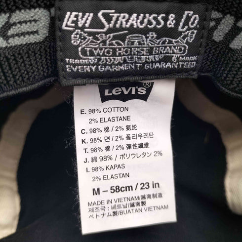 リーバイス Levis FLEXFIT ロゴワッペン バケットハット メンズ 58cm