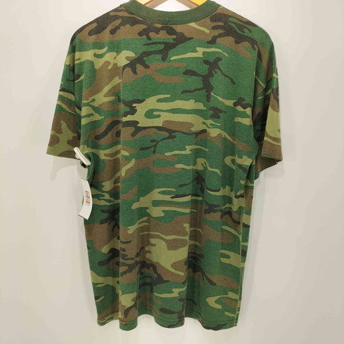 ROTNCO 80-90s USA製 迷彩柄 シングルステッチ ショートスリーブ クルーネックTシャツ メンズ XL