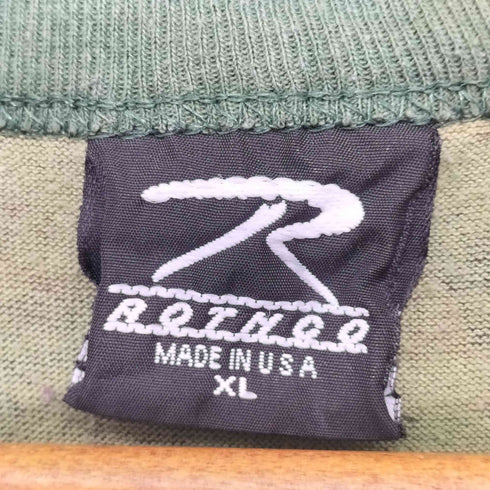 ROTNCO 80-90s USA製 迷彩柄 シングルステッチ ショートスリーブ クルーネックTシャツ メンズ XL