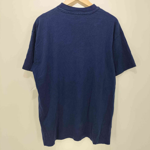 ヘインズ Hanes 80-90s USA製 BEEFY-T ロゴプリント シングルステッチ ショートスリーブ クルーネックTシャツ メンズ LARGE