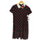 レッドヴァレンティノ RED VALENTINO ハートドット柄襟ビジュー装飾シルクワンピース レディース JPN:42