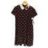 レッドヴァレンティノ RED VALENTINO ハートドット柄襟ビジュー装飾シルクワンピース レディース JPN:42