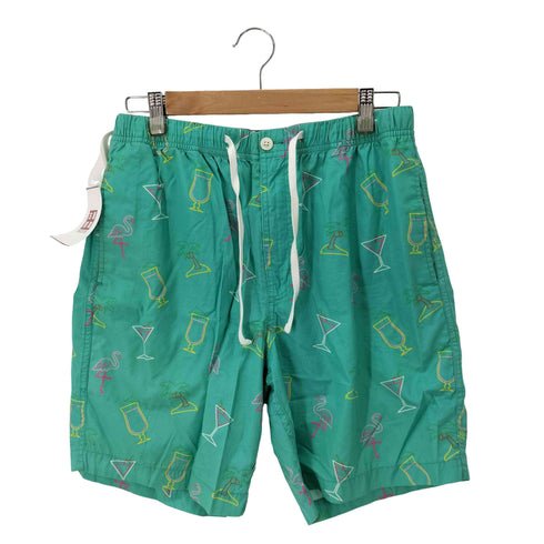ビームス BEAMS ORIGINAL FABRIC ブロード ネオンサイン プリント ショーツ メンズ JPN:L