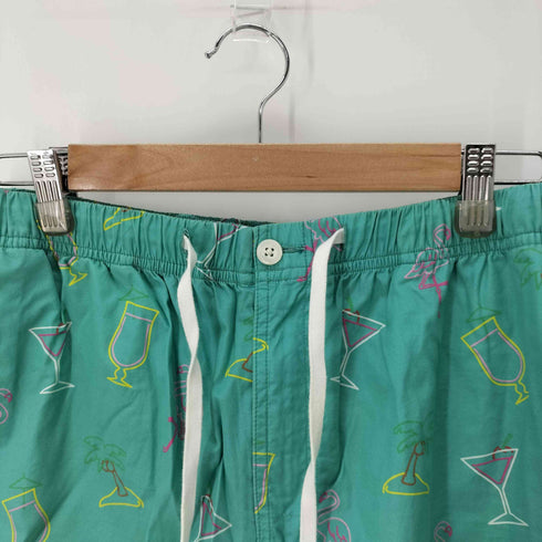 ビームス BEAMS ORIGINAL FABRIC ブロード ネオンサイン プリント ショーツ メンズ JPN:L