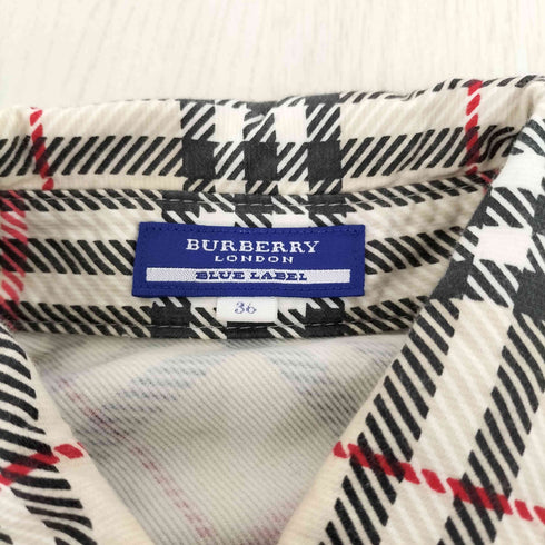 バーバリーブルーレーベル BURBERRY BLUE LABEL ノヴァチェック ノースリーブミニワンピース レディース DE:36