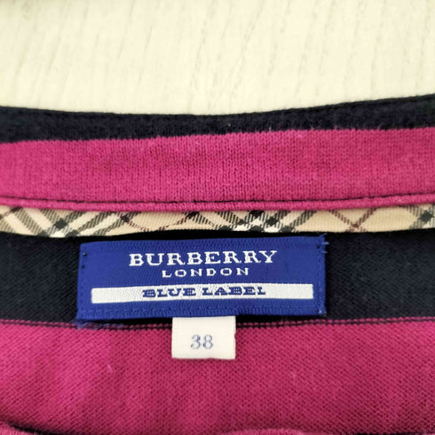 バーバリーブルーレーベル BURBERRY BLUE LABEL ボーダーチュニックワンピース レディース DE:38
