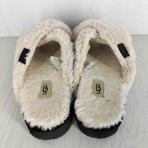 アグ UGG Fuzz Sugar Cross Slide ファズ シュガー クロス スライド ボア サンダル レディース 23