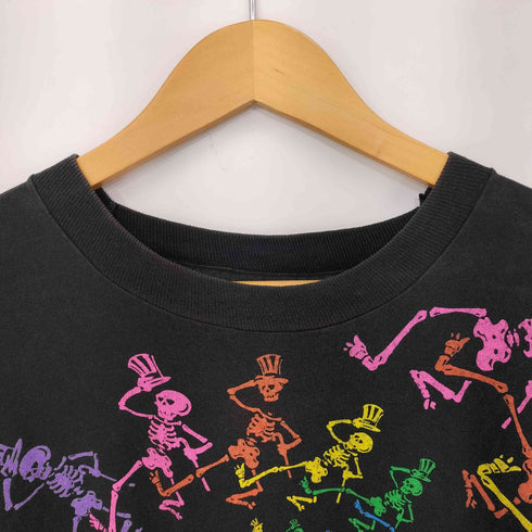 グレイトフルデッド GRATEFUL DEAD 90S シングルステッチ スパイラルスケルトン S/S Tシャツ コピーライト入り メンズ