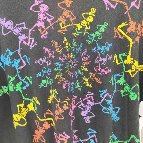 グレイトフルデッド GRATEFUL DEAD 90S シングルステッチ スパイラルスケルトン S/S Tシャツ コピーライト入り メンズ