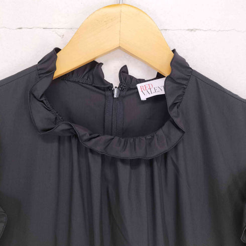 レッドヴァレンティノ RED VALENTINO フリルプリーツノースリーブマキシワンピース レディース JPN:42