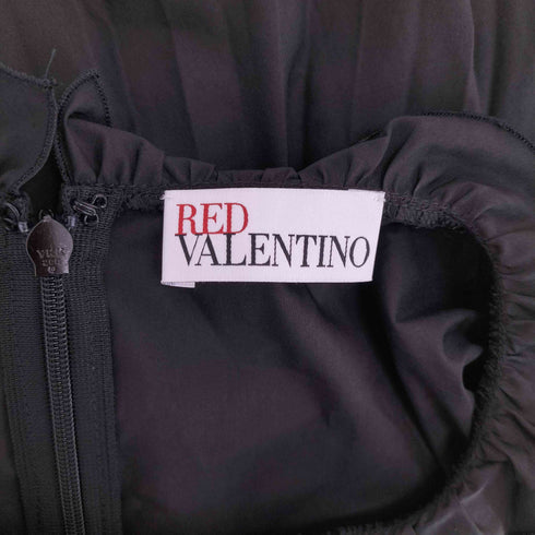レッドヴァレンティノ RED VALENTINO フリルプリーツノースリーブマキシワンピース レディース JPN:42