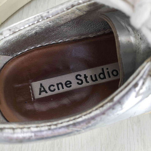 アクネストゥディオズ ACNE STUDIOS シルバー ローカット スニーカー レディース 37