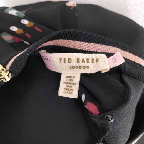 テッドベーカー TED BAKER 総柄バックレースジップデザインS/S ワンピース レディース JPN:2