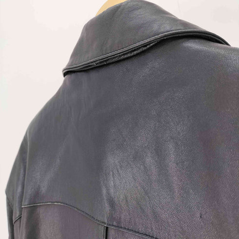 ストラスコナー STRATHCONAR 裏地総柄 羊革 シープレザー カーコート ハーフコート メンズ JPN:L