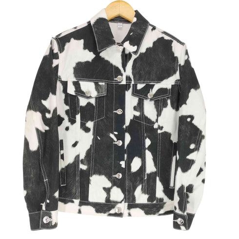 バーバリーロンドン BURBERRY LONDON COW PRINT DENIM JACKET レディース US:0-2