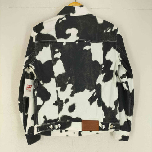 バーバリーロンドン BURBERRY LONDON COW PRINT DENIM JACKET レディース US:0-2