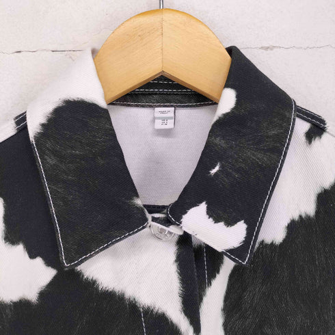 バーバリーロンドン BURBERRY LONDON COW PRINT DENIM JACKET レディース US:0-2