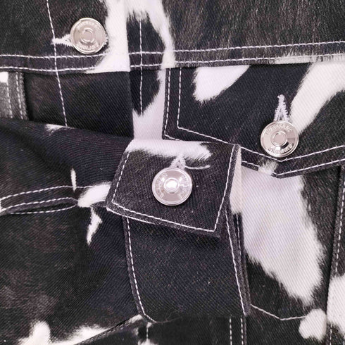 バーバリーロンドン BURBERRY LONDON COW PRINT DENIM JACKET レディース US:0-2