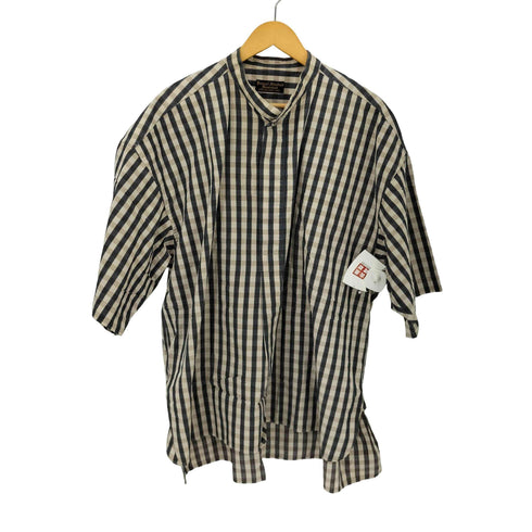ジャーナルスタンダードホームステッド JOURNAL STANDARD J.S HOMESTEAD バンドカラー プルオーバー チェック S/S シャツ メンズ JPN:L