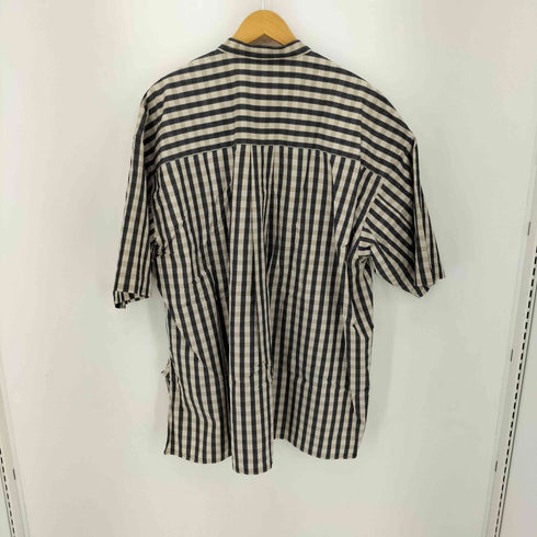 ジャーナルスタンダードホームステッド JOURNAL STANDARD J.S HOMESTEAD バンドカラー プルオーバー チェック S/S シャツ メンズ JPN:L