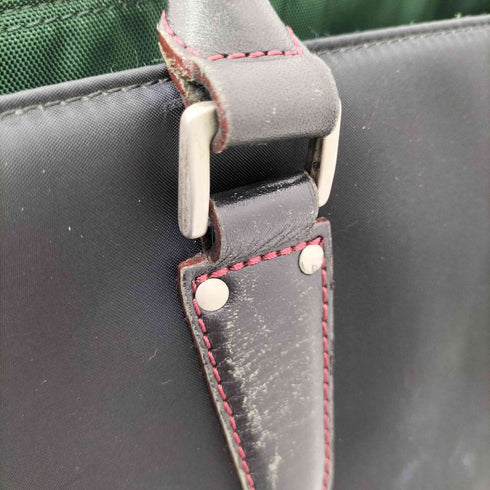 バーバリーブラックレーベル BURBERRY BLACK LABEL チェック柄 ナイロン トートバッグ レディース