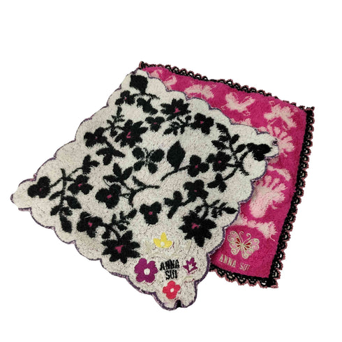 アナスイ ANNA SUI 総柄ハンカチ 2枚セット タオル レディース