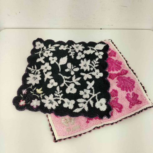 アナスイ ANNA SUI 総柄ハンカチ 2枚セット タオル レディース