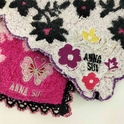 アナスイ ANNA SUI 総柄ハンカチ 2枚セット タオル レディース