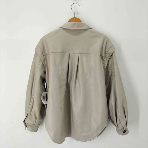 ムルーア MURUA フェイクレザージャケット レディース ONE SIZE