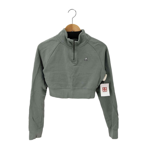カンゴール KANGOL クロップドスウェット ハーフジップ レディース JPN:S
