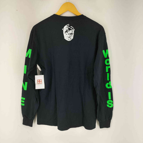 WORLDISMINE ラバープリントデザイン L/S シャツ メンズ