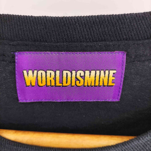 WORLDISMINE ラバープリントデザイン L/S シャツ メンズ