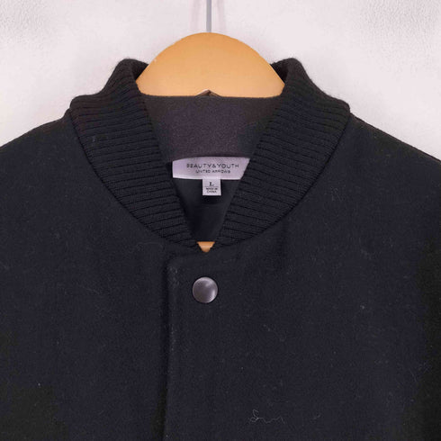 ビューティーアンドユースユナイテッドアローズ BEAUTY & YOUTH UNITED ARROWS メルトン/レザー アワード ジャケット メンズ JPN:L