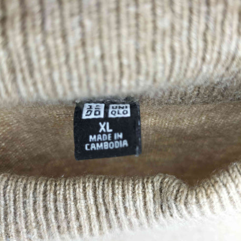 ユニクロ UNIQLO カシミヤモックネックセーター レディース JPN:XL