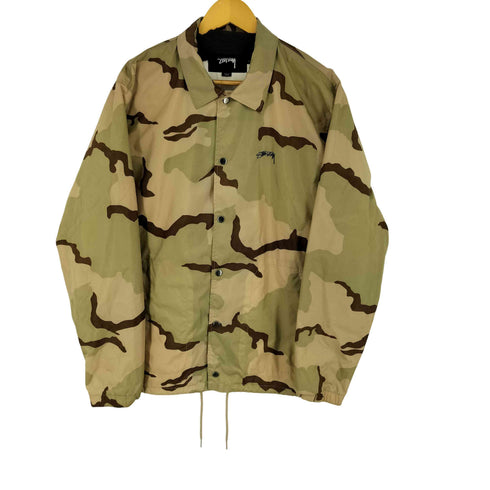 ステューシー Stussy カモ柄 ナイロンコーチジャケット メンズ import:L