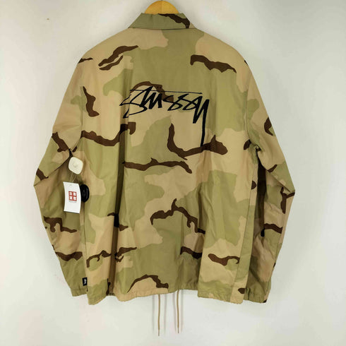 ステューシー Stussy カモ柄 ナイロンコーチジャケット メンズ import:L