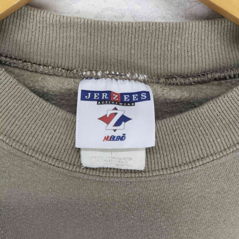ジャージーズ JERZEES フロントプリントクルーネックスウェット メンズ JPN:L