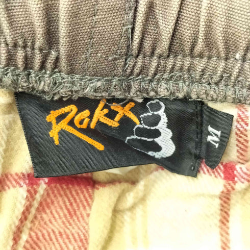ロックス ROKX 裏地チェック 股下ステッチ クライミングパンツ メンズ M