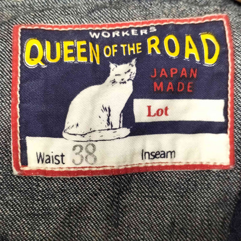 WORKERS QUEEN OF THE ROAD チェンジ 金ボタン デニム カバーオール ワークジャケット メンズ 38