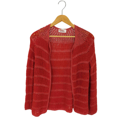 モヘアウール メッシュニットカーディガン レディース JPN:XL