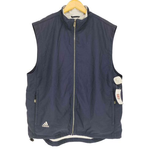 アディダス adidas 裾ロゴ刺繍テックジップベスト メンズ JPN:L