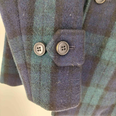 ベンシャーマン Ben Sherman タータンチェック チンストラップ ウール ステンカラー ハーフ コート メンズ JPN:L