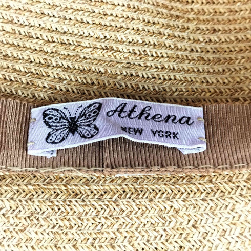 アシーナニューヨーク Athena New York リボンデザイン ストローハット レディース