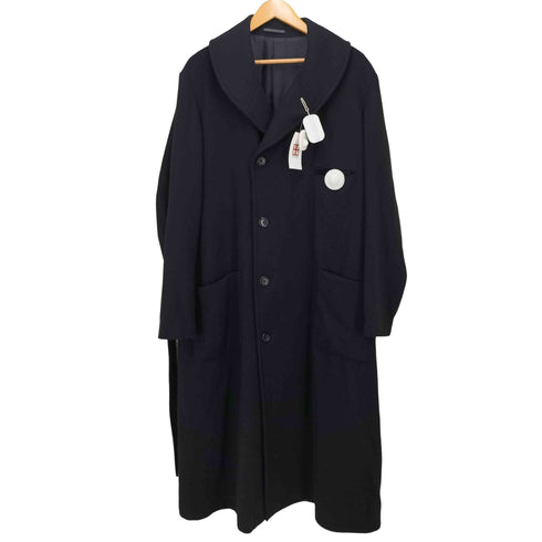 ヨウジヤマモトプールオム Yohji Yamamoto POUR HOMME 22AW TWILL FLANNEL J-ROUND COLLAR COAT メンズ JPN:1