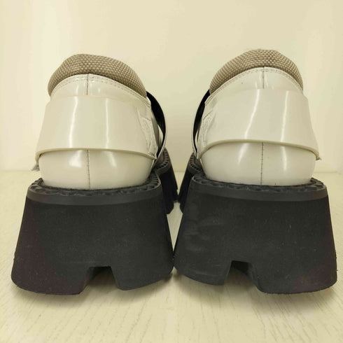 厚底面ファスナー付きローファー メンズ