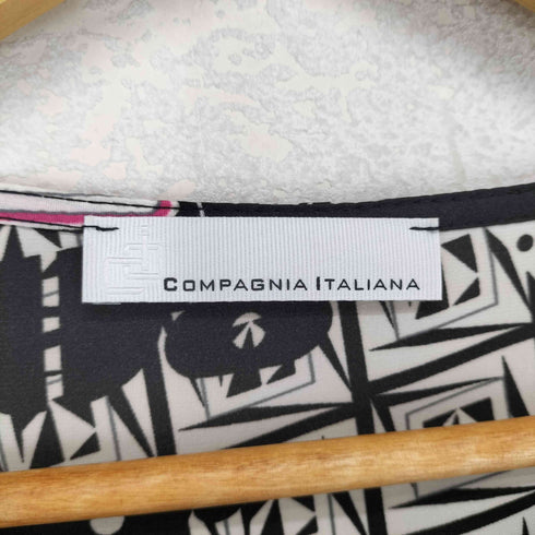 compagnia italiana 総柄ブラウス レディース