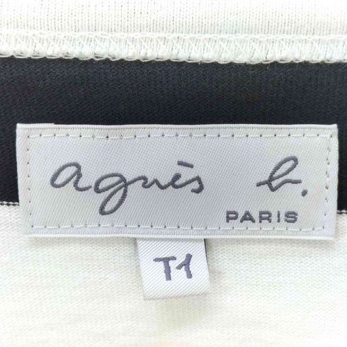 アニエスベー agnes b. ボーダー 長袖カットソー レディース T1