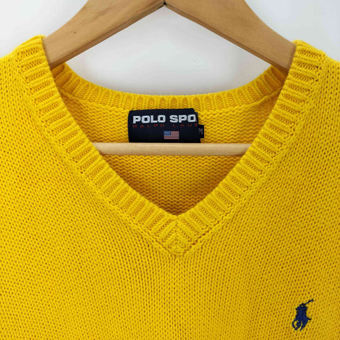 ポロスポーツラルフローレン POLO SPORT RALPH LAUREN 刺繍 Vネック コットンニット メンズ JPN:M