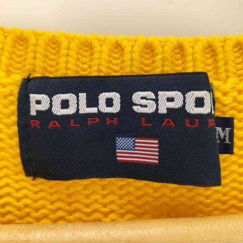ポロスポーツラルフローレン POLO SPORT RALPH LAUREN 刺繍 Vネック コットンニット メンズ JPN:M